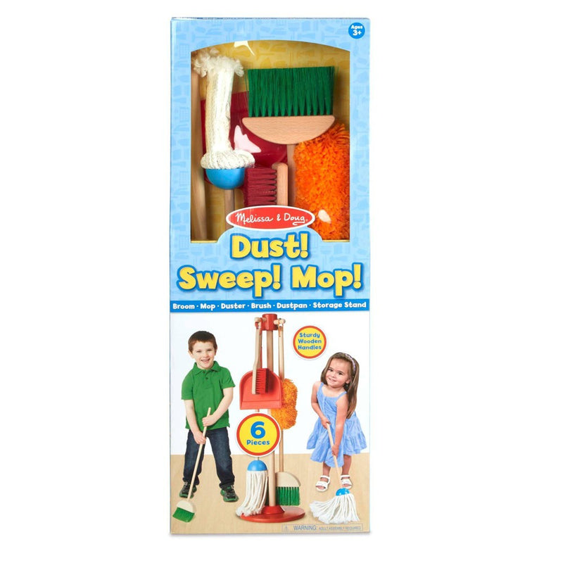 Melissa & Doug Let's Play House! Dust, Sweep & Mop 6 Pc Set (LOCAL PICKUP ONLY)