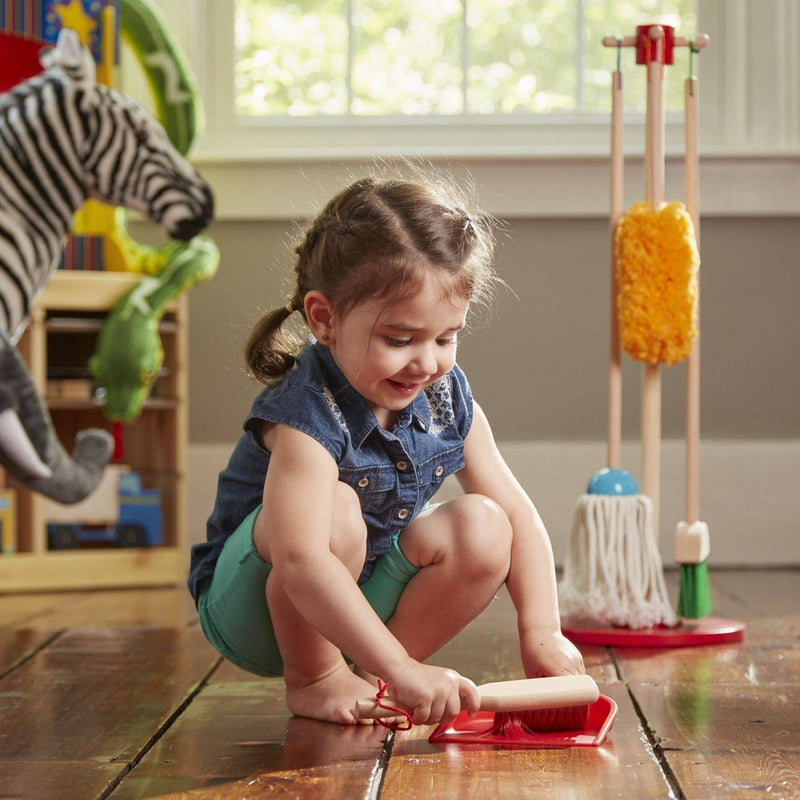 Melissa & Doug Let's Play House! Dust, Sweep & Mop 6 Pc Set (LOCAL PICKUP ONLY)