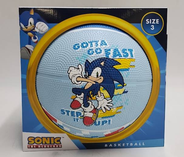 Sonic the Hedgehog Sonic Check Kids'' Basketball Size 3