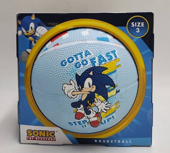 Sonic the Hedgehog Sonic Check Kids'' Basketball Size 3