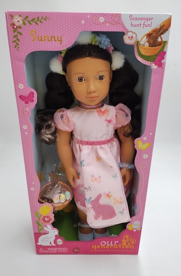Our Generation Sunny Limited-Edition Easter Collectible 18" Doll & Accessories