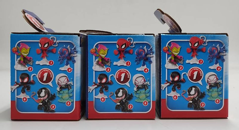 LOT OF 3 Spider-Man Mighty-Verse Collection Mini Figure SPIDERMAN MILES VEMON