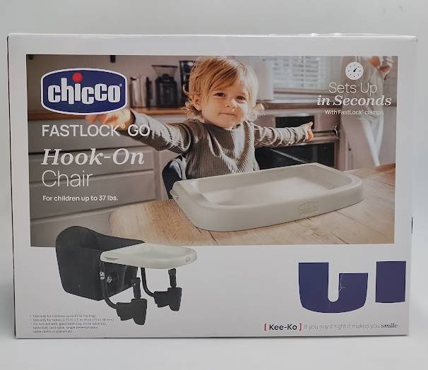 Chicco FastLock Go Hook-On Chair - Black