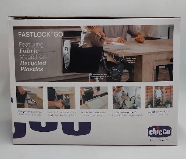 Chicco FastLock Go Hook-On Chair - Black