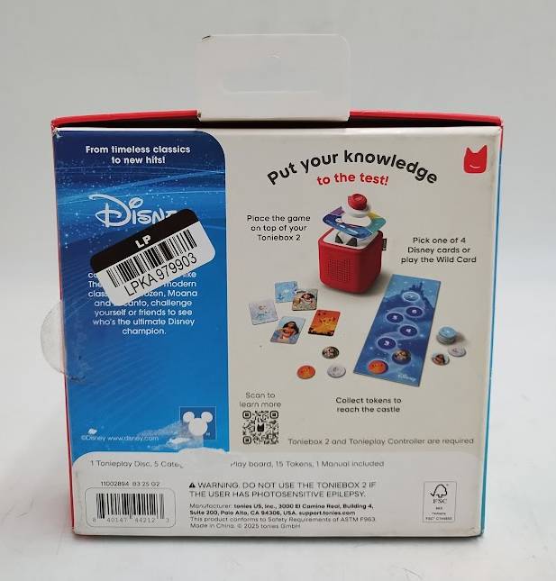 tonies Tonieplay Disney: Quiz Kingdom Game **OPEN BOX** *ADD 3 TO YOUR CART & 1 IS FREE!*