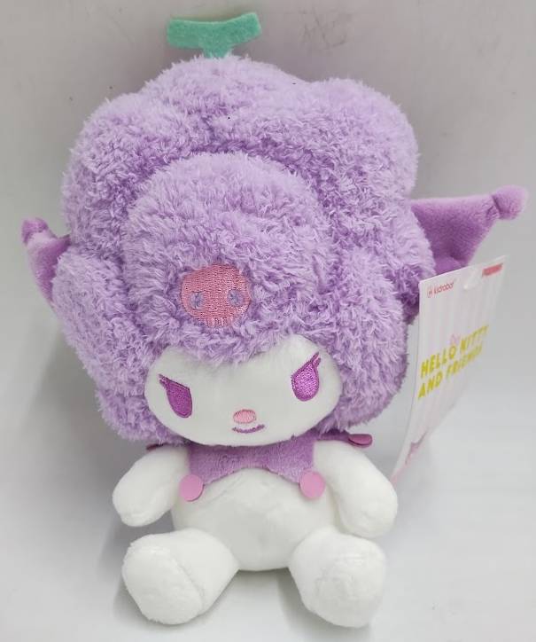 KidRobot Sanrio Hello Kitty Grape Flavor Kuromi 7.5" Phunny Plush