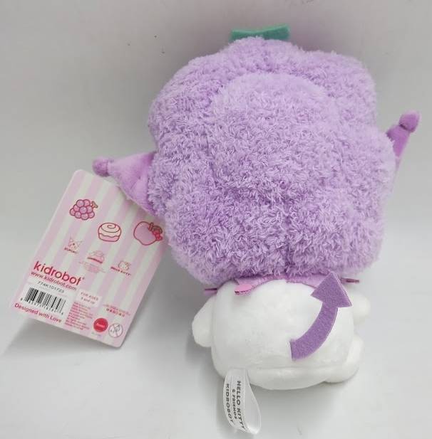 KidRobot Sanrio Hello Kitty Grape Flavor Kuromi 7.5" Phunny Plush
