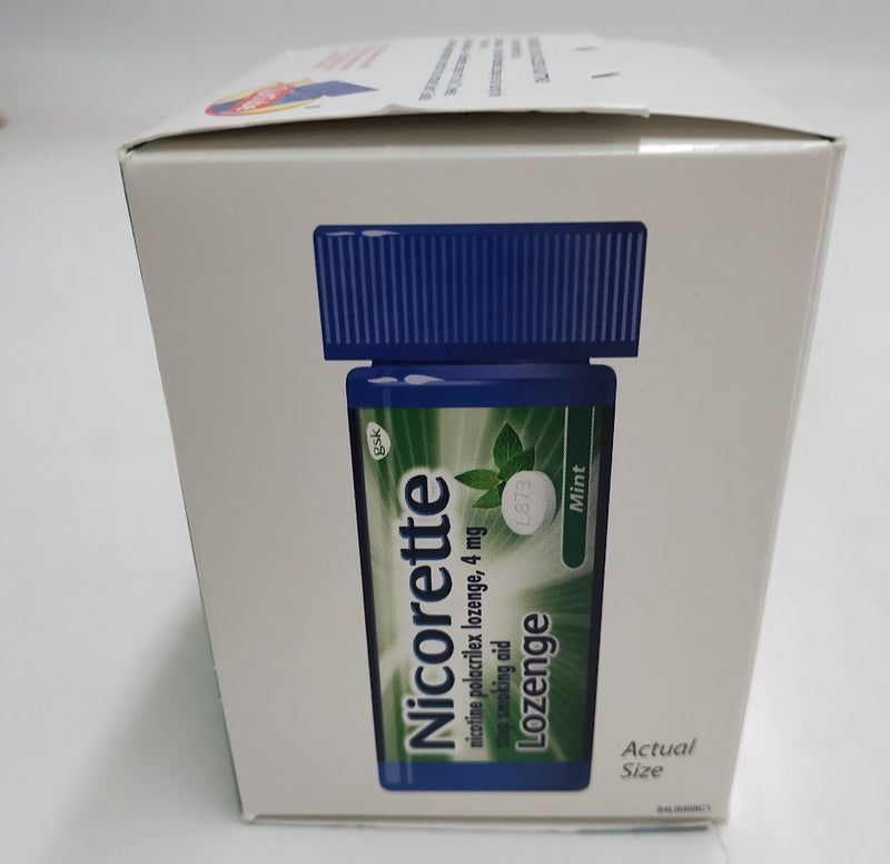 Nicorette 4MG Lozenges - Mint - 72ct EXP: 01/2027