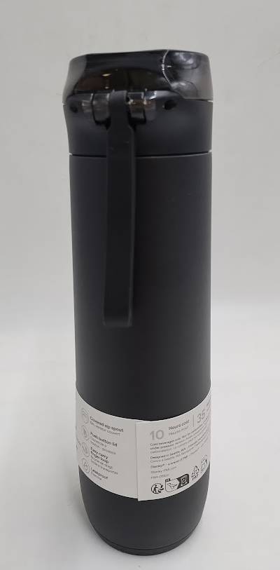 Stanley 20fl oz Stainless Steel Flowstate Spring Bottle - Black 2.0