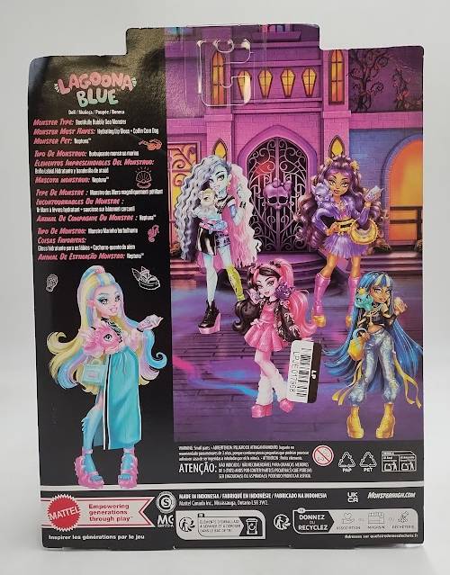 Monster High Lagoona Blue Fashion Doll in Maxi Skirt with Pet Neptuna
