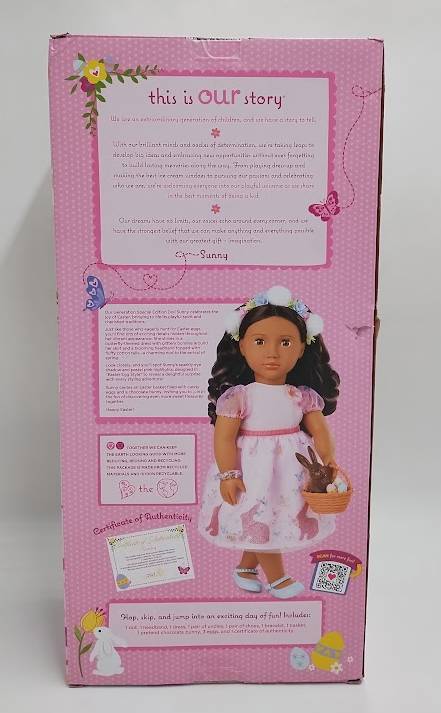 Our Generation Sunny Limited-Edition Easter Collectible 18" Doll SEE DETAILS