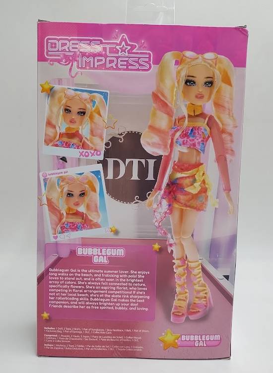 Dress To Impress Bubble Gum Gal Fashion Doll SEE DETAILS