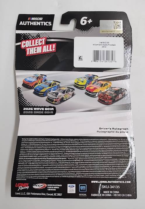 NASCAR William Byron Toy Vehicle