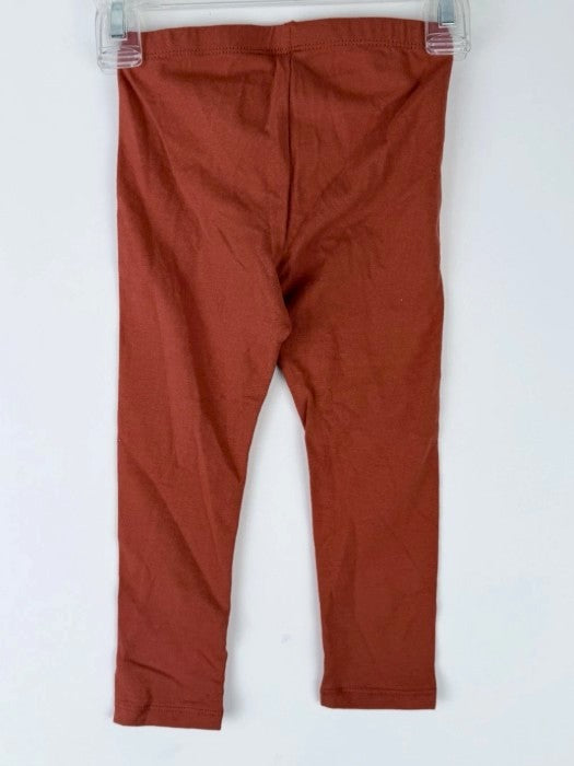 Toddler Girls' Solid Leggings - Cat & Jack Copper Orange 3T