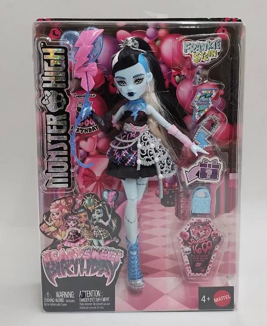 Monster High Scary Sweet Birthday Frankie Stein Doll in Party Dress