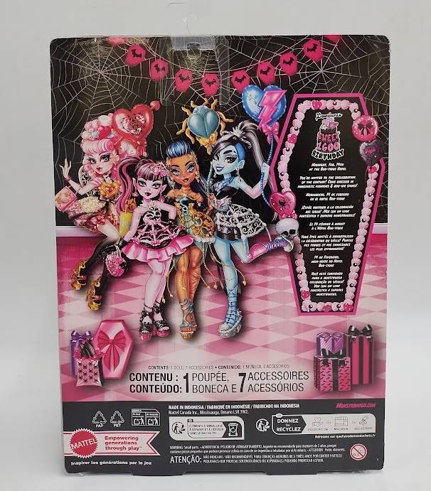 Monster High Scary Sweet Birthday Frankie Stein Doll in Party Dress