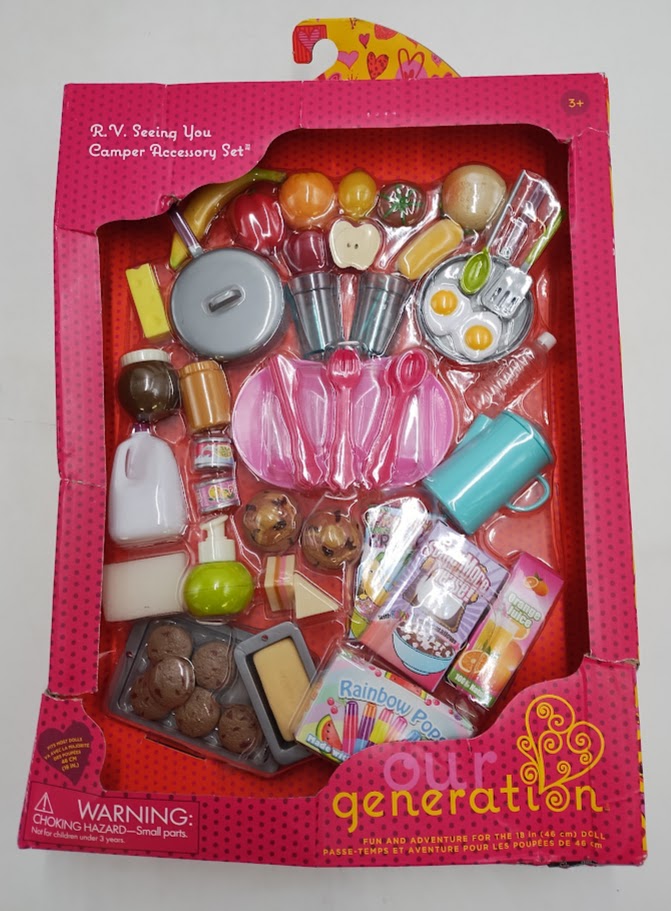 Our Generation RV Seeing You Camper Food Accessory Set for 18" Dolls SEE DETAILs