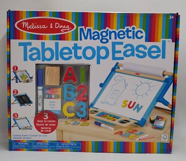 Melissa & Doug Double-Sided Magnetic Tabletop Art Easel SEE DETAILS (LOCAL PICKUP ONLY)