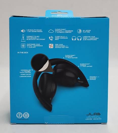 JLab Studio 2 Wireless On-Ear Headphones - Black
