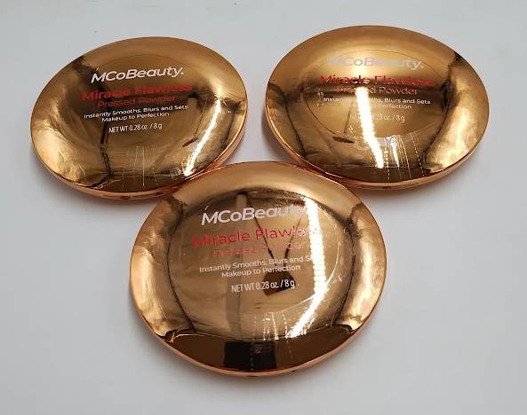 LOT OF 3!!! MCoBeauty Miracle Flawless Pressed Powder - Translucent