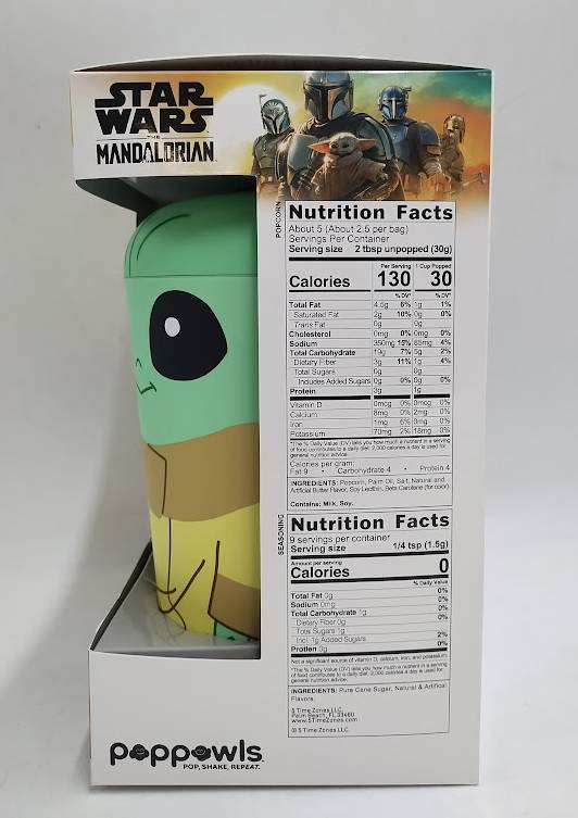 POPPOWLS Popcorn Grogu Star Wars Mandalorian Bowls Galactic Stardust Seasoning