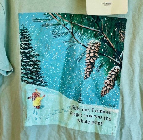 Women's Richard Scarry Bunny T-Shirt - Sage Green XXS