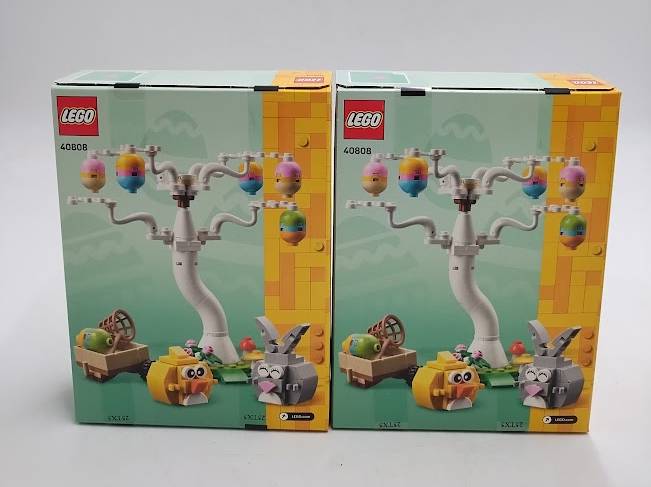 2 PACK!!!! LEGO Easter Bunny and Chick Egg Hunt Kids Toy 40808