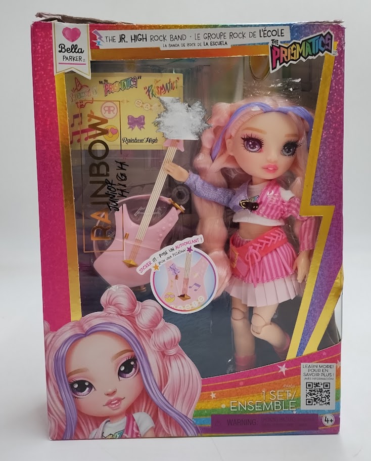 Rainbow High Jr High Rock Band - Bella, Pink 9" Fashion Doll SEE DETAILS
