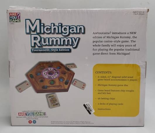 AreYouGame.com Michigan Rummy Tournament Style Edition Board Game