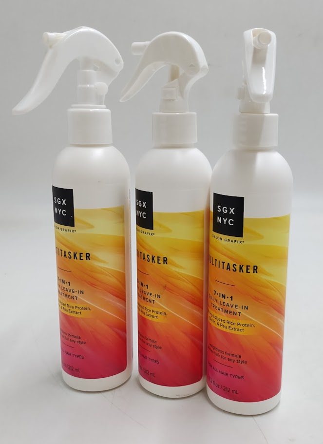 3 PACK!!! SGX NYC The Multitasker 7-in-1 Leave-In Treatment Hair Spray - 7.2oz