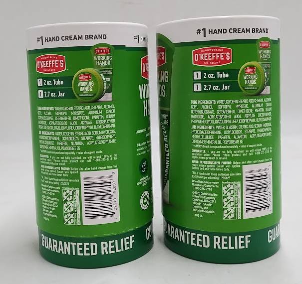 LOT OF 2!!! O'Keeffe's Working Hands Cream Set