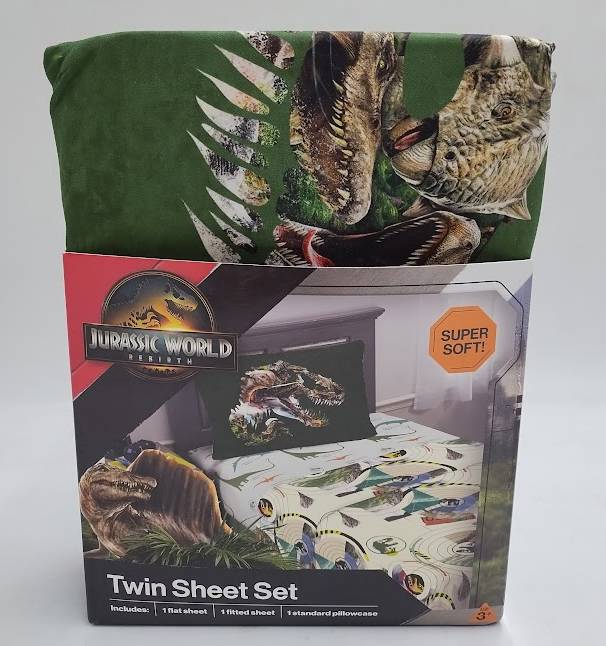 Twin Jurassic World Sheet Set