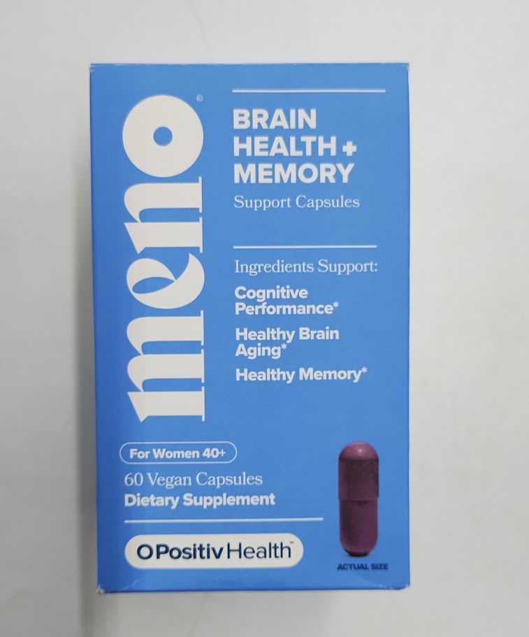 O Positiv MENO Brain Health + Memory Support Capsules - 60ct EXP 03/04/2027