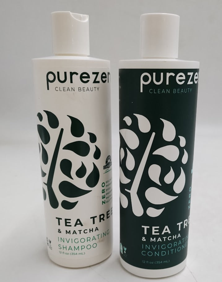 Purezero Tea Tree & Matcha Shampoo and conditioner - 12 fl oz