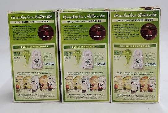 LOT OF 3 Garnier Nutrisse Nourishing Permanent Hair Color Creme 56 Rich Auburn