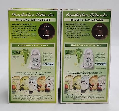 LOT OF 2 Garnier Nutrisse Nourishing Permanent Hair Color 43 Dark Golden Brown