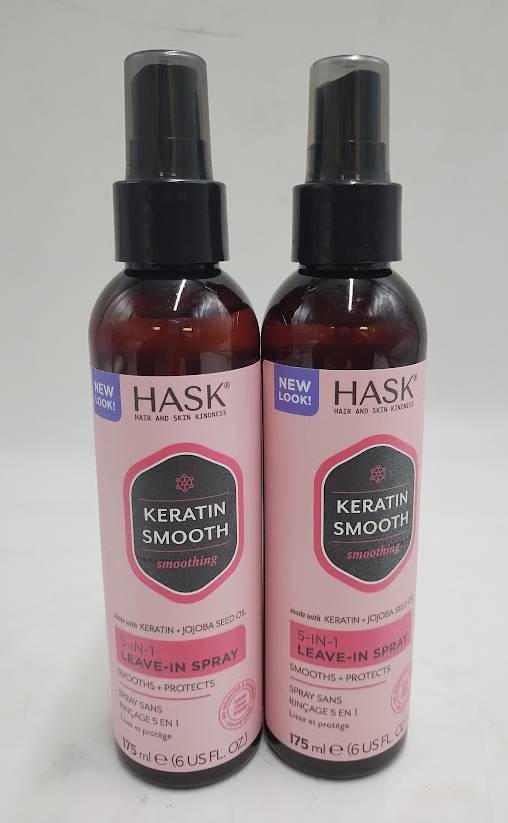 LOT OF 2!! Hask Keratin Protein 5-in-1 Leave in Spray