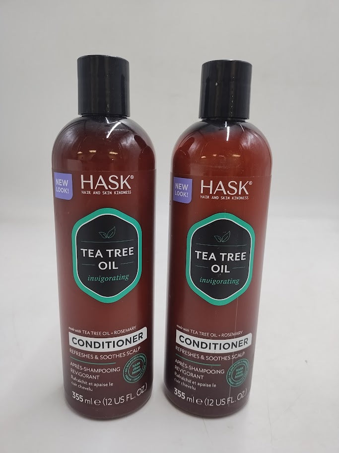 2 PACK Hask Tea Tree & Rosemary Oil Scalp Care Conditioner - 12 fl oz