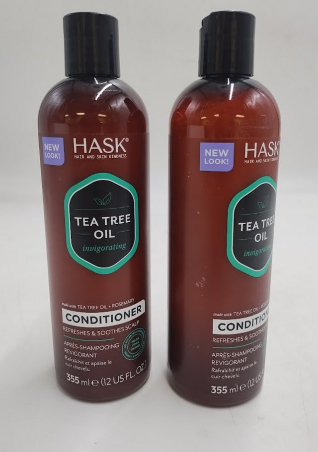 2 PACK Hask Tea Tree & Rosemary Oil Scalp Care Conditioner - 12 fl oz