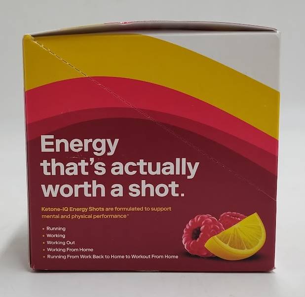 Ketone-IQ Raspberry Lemonade Non Caffeine Energy Drink 6 PACK BOX EXP 09/03/27