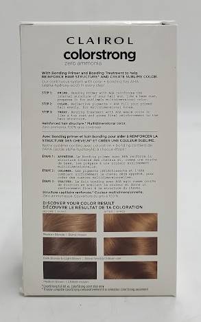 Clairol ColorStrong Permanent Hair Color Dye Kit 8 Medium Blonde SEE DETAILS