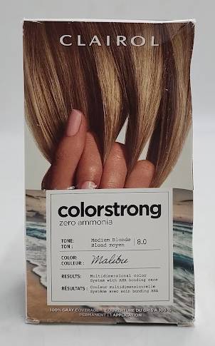 Clairol ColorStrong Permanent Hair Color Dye Kit 8 Medium Blonde SEE DETAILS