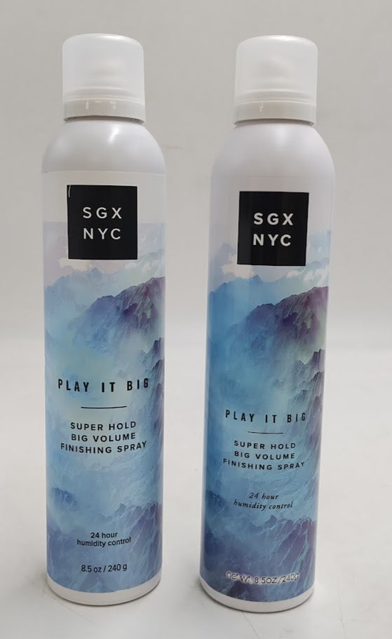 2 PACK SGX NYC Play It Big Volumizing Finishing Hair Spray - 8.5 fl oz