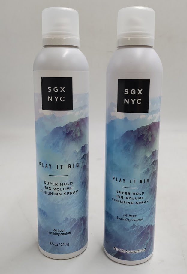 2 PACK SGX NYC Play It Big Volumizing Finishing Hair Spray - 8.5 fl oz