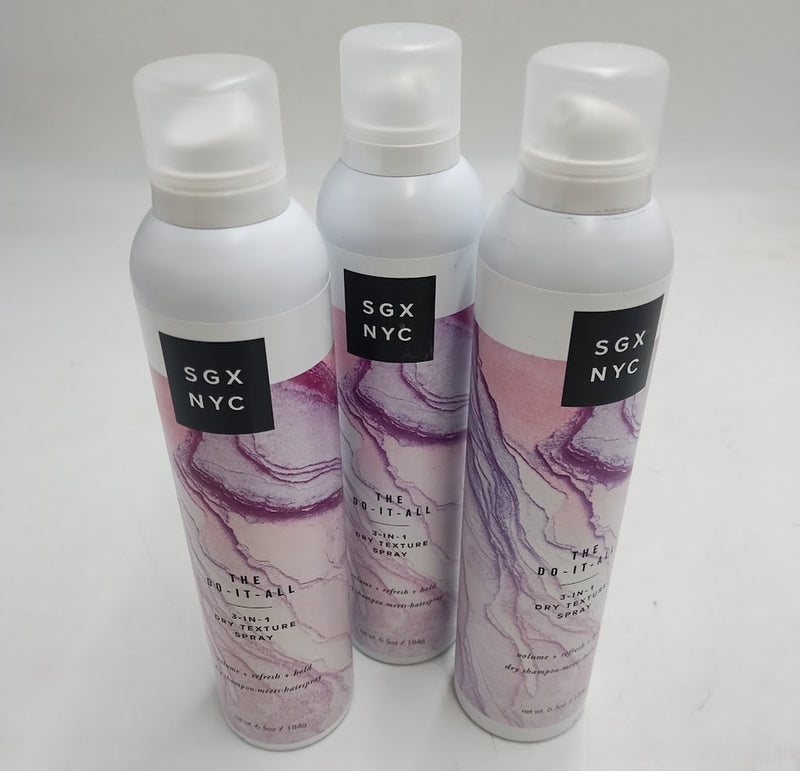 3 PACK SGX NYC The Do-It-All 3-in-1 Dry Texture Spray - 6.5oz