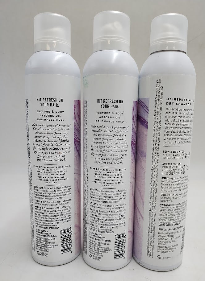 3 PACK SGX NYC The Do-It-All 3-in-1 Dry Texture Spray - 6.5oz