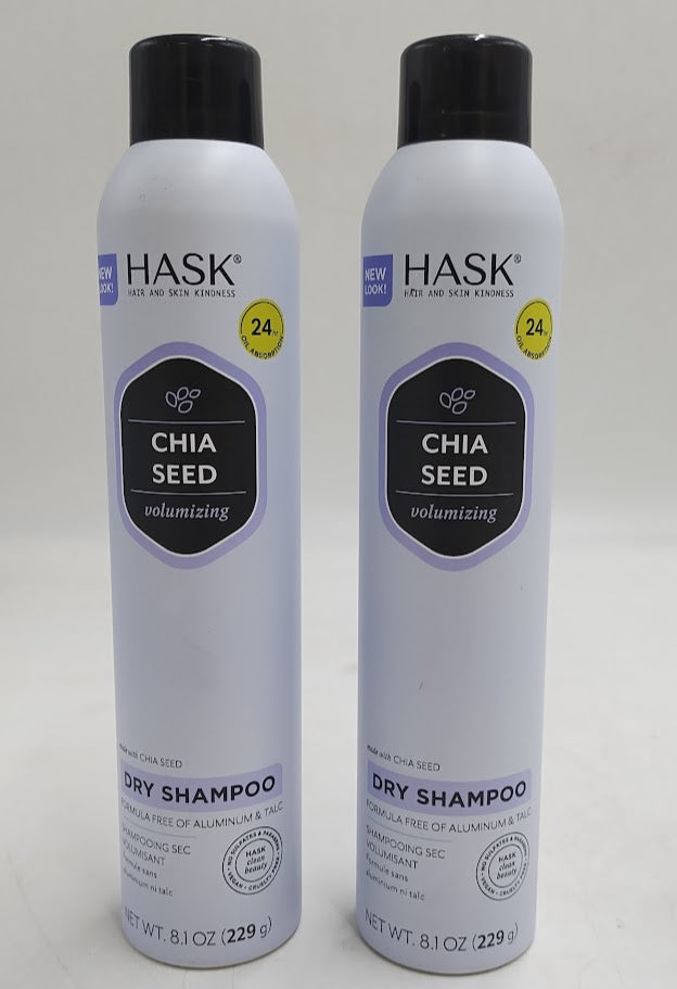 2 PACK!!! HASK Chia Seed Volumizing Dry Shampoo  – 8.1Oz