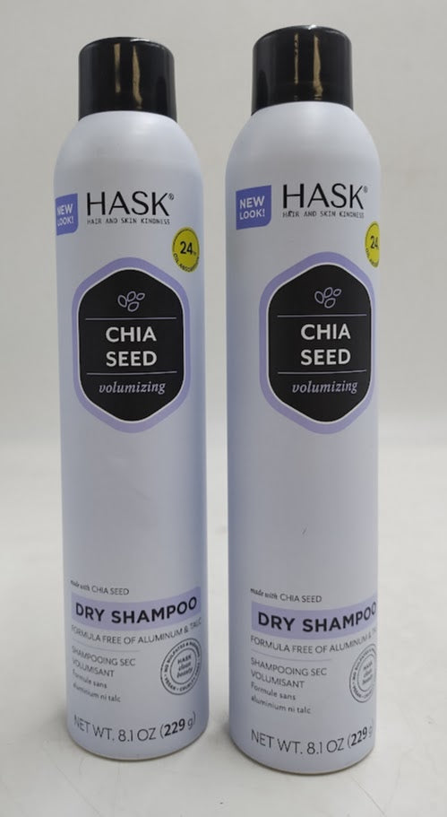 2 PACK!!! HASK Chia Seed Volumizing Dry Shampoo  – 8.1Oz