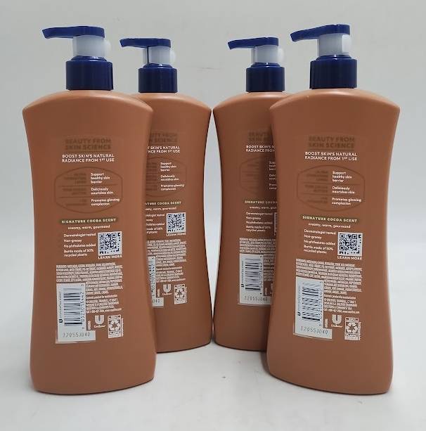 LOT OF 4!! Vaseline Intensive Care Cocoa Radiant Lotion - 20.3 fl oz