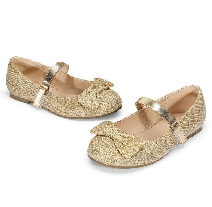 Kushyshoo Toddler Girl's Glitter Ballet Flats 9M